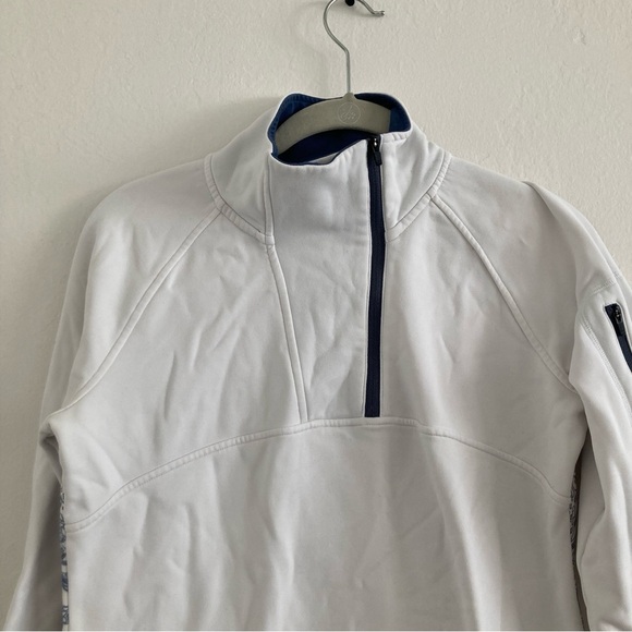 Title Nine 1/4 Zip Jacket Mock Neck Pullover Long Sleeve Workout Warmup Hiking M - Picture 3 of 12